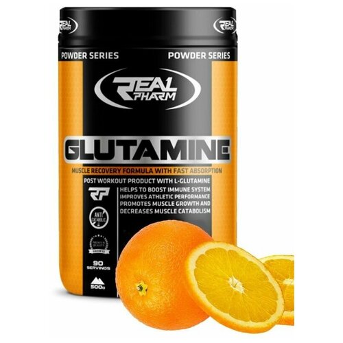 Real Pharm, Glutamine, 500г (Апельсин) real pharm glutamine 500г апельсин