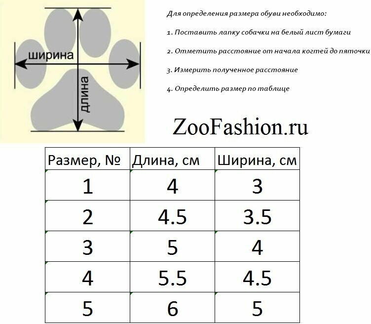 Обувь для собак "Australia" 4 шт. (№ 5 ) - фотография № 4