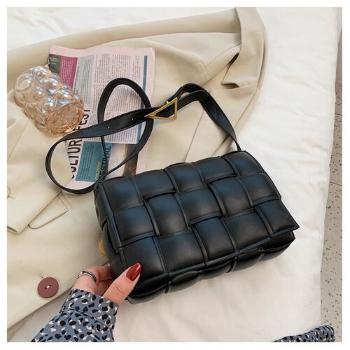 фото Женская сумка кросс-боди через плечо, черная elly fashion