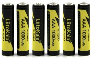 Фото Аккумулятор LiitoKala Ni-10 ААА Ni-Mh 1000 мА·ч 1.2V