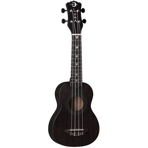 Luna UKE VMS BKS Укулеле сопрано luna uke vms bks укулеле сопрано цвет black satin чёрный атлас