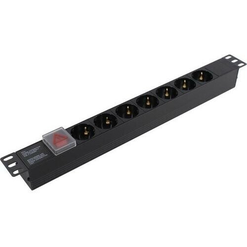 Exegate EX280838RUS Блок розеток ExeGate ServerPro PDU-19H703 Al-7S-C20-SW, 19,1U, алюм, 7 Schuko, С20 exegate ex280838rus блок розеток exegate serverpro pdu 19h703 al 7s c20 sw 19 1u алюм 7 schuko с20