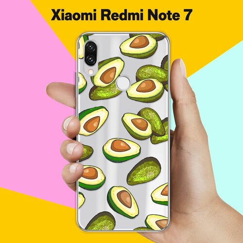 Силиконовый чехол Авокадо на Xiaomi Redmi Note 7 силиконовый чехол на xiaomi redmi note 11se сяоми редми нот 11se попа авокадо прозрачный