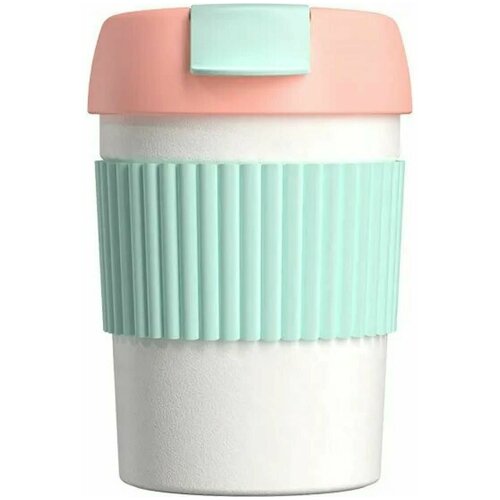 Термостакан-непроливайка KissKissFish Rainbow Vacuum Coffee Tumbler Mini (360 мл) мятный/розовый