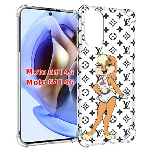 Чехол MyPads красивый-принт-на-чехол женский для Motorola Moto G31 4G / G41 4G задняя-панель-накладка-бампер