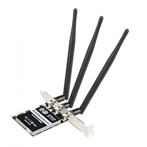 ks is переходник ks 788 адаптер pcie 2 в 1 wifi5 bt5 0 KS-is переходник KS-788 Адаптер PCIe 2 в 1 WiFi5+BT5.0