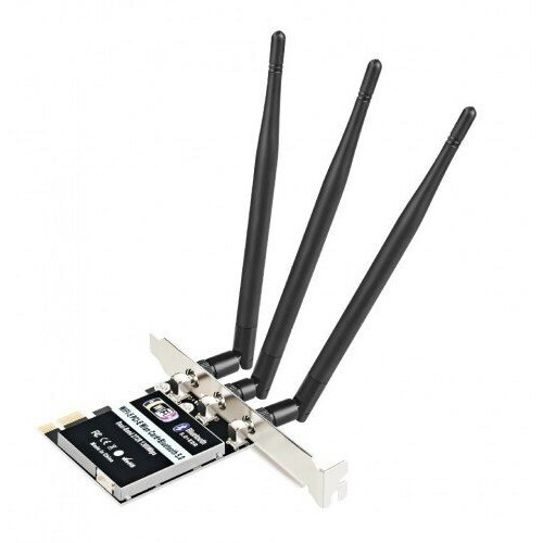 KS-is переходник KS-788 Адаптер PCIe 2 в 1 WiFi5+BT5.0 двухдиапазонный беспроводной intel 7260hmw 7260ac pci e 802 11ac bt 4 0 мини wlan wi fi карта 2 4g 5 ггц wi fi bluetooth 4 0 адаптер антенна