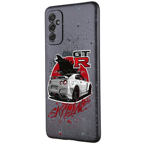 Силиконовый чехол Mcover на Samsung Galaxy M52 с рисунком Машина Nissan GTR Skyline силиконовый чехол mcover на xiaomi 12x с рисунком машина nissan gtr skyline