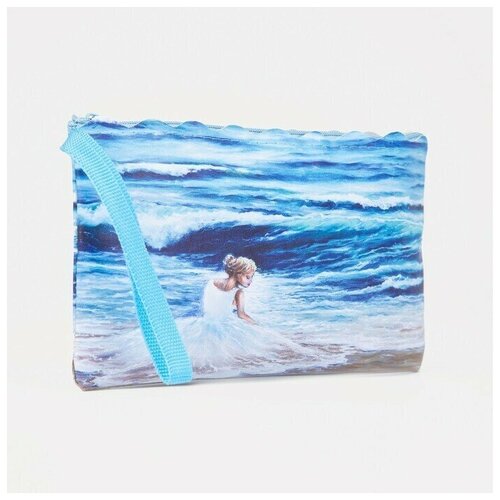 фото Косметичка голубой нет бренда