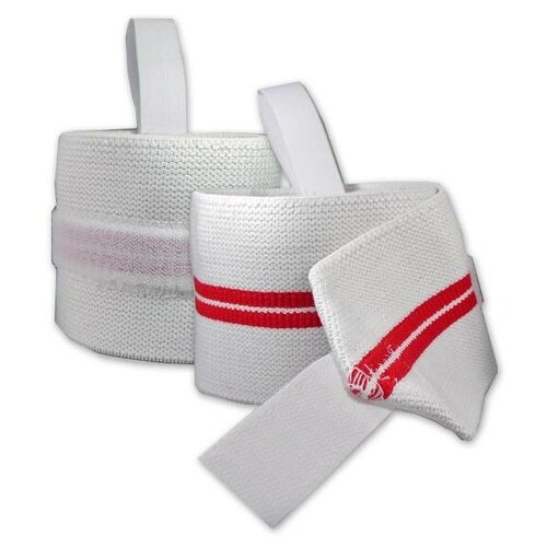 Напульсник TITAN, красный, белый бинты bad boy combat hand wraps 3 5 м белые