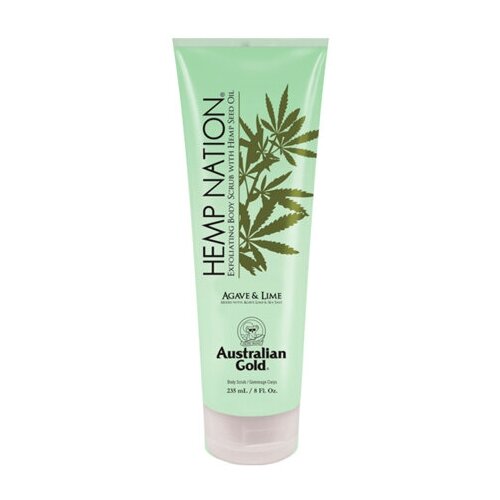 Australian Gold Hemp Nation Agave & Lime, скраб для тела подарочный набор hemp care body scrub body cream 1 шт