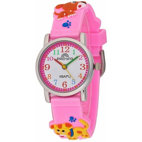 Наручные часы Радуга, розовый, розовый разумова анжелика щенок и радуга