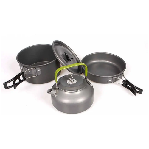 Набор посуды Cooking set DS-308 набор посуды туристический походный 3шт чайник сковорода кастрюля