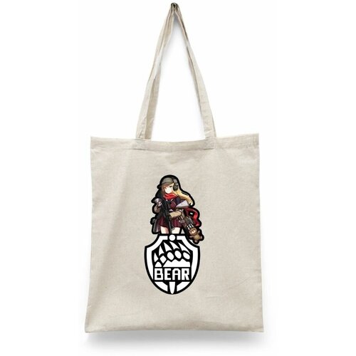 фото Сумка шоппер каждому своё, бежевый