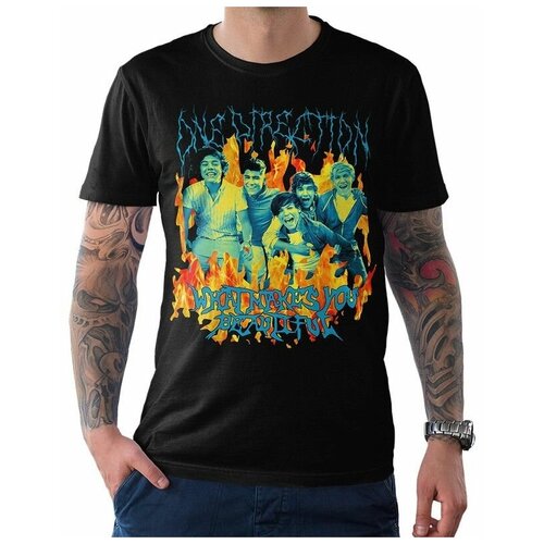 фото Футболка design heroes one direction - what makes you beautiful / поп-рок мужская черная xs