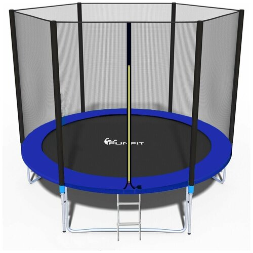 Батут каркасный FunFit 312 см - 10ft синий батут детский каркасный с защитной сеткой для дачи, батут для прыжков , для взрослых и детей