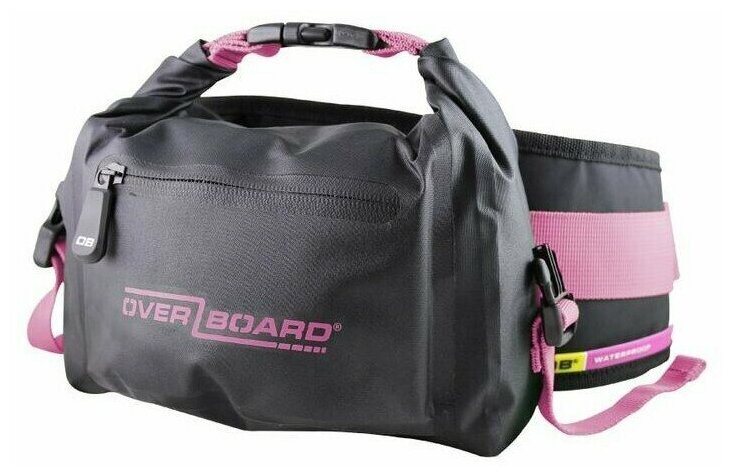 Водонепроницаемая поясная сумка Overboard Pink 2 литра