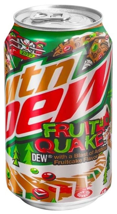 Газированный напиток MTN Dew (Mountain Dew) Fruit Quake (США), 355 мл (3 шт) - фотография № 2