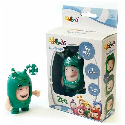 Фигурка Зи (Чуддики) меняющиеся эмоции 8,5 см Oddbods ZEE Face Changer AF8501Z