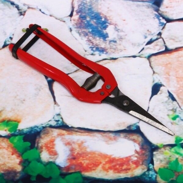 Секатор садовый, ножницы кустарниковые 7" (18см), металлические ручки - фотография № 2