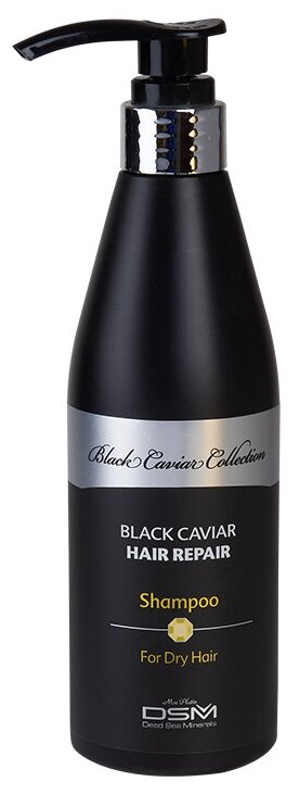 Mon Platin шампунь Dead Sea Minerals Black Caviar Hair Repair восстанавливающий для сухих волос с экстрактом черной икры, 400 мл