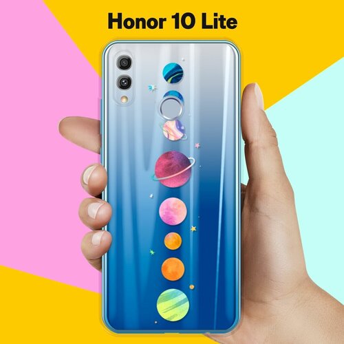 Силиконовый чехол Планеты на Honor 10 Lite силиконовый чехол розы на honor 10 lite