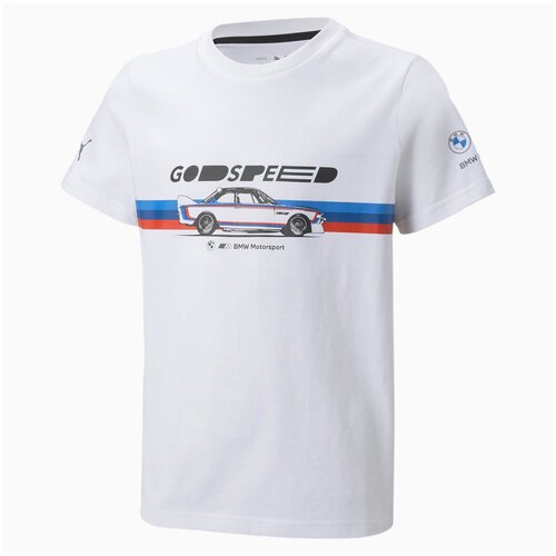 Футболка/Puma/53355702/BMW MMS Kids Car Graphic Tee/белый/152