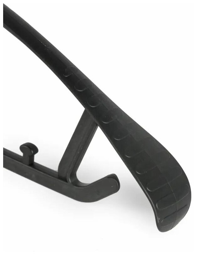 Набор черных вешалок 30 шт, с широкими плечиками и поворотным крючком - фотография № 7