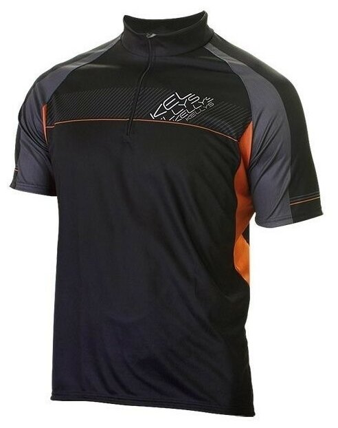 Джерси Джерси kellys pro sport короткий рукав. материал: 100% полиэстер. цвет: черный серый оранжевый. размер: xs.