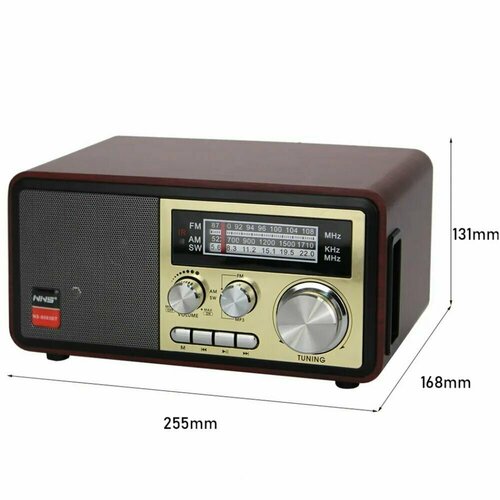 ОЕМ Портативная FM колонка NS-8093BT серая арт55013235 755000₽