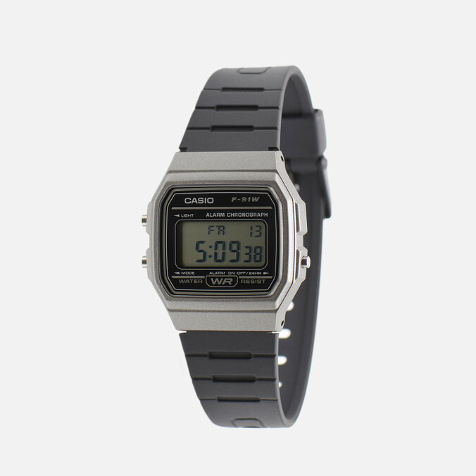 Наручные часы CASIO F-91WM-1B, серый, серебряный - фотография № 13