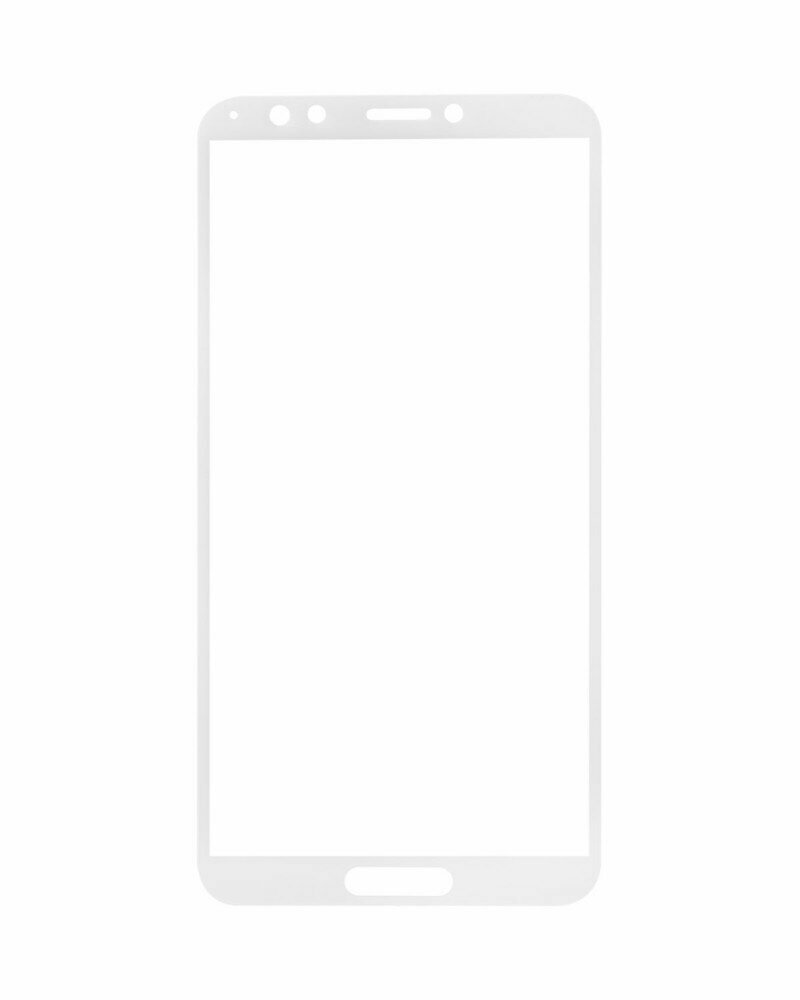 Защитное стекло для Huawei NOVA 2 lite, 7C Pro (LND-L30), Huawei Enjoy 8, Y7 Prime 2018 (LDN-L21), Y7 Pro 2018 полное покрытие (полноэкранное) белое