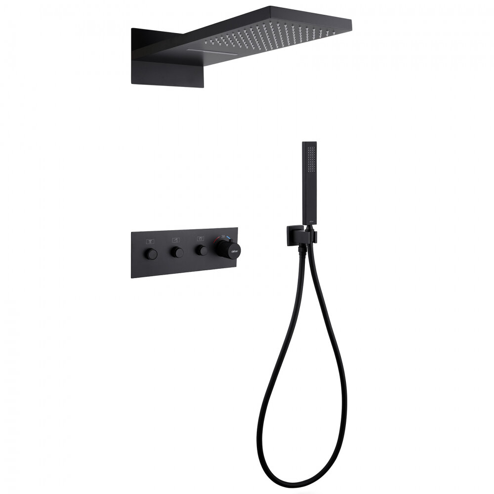 Душевой набор со встроенным смесителем Abber Rund AF8752B