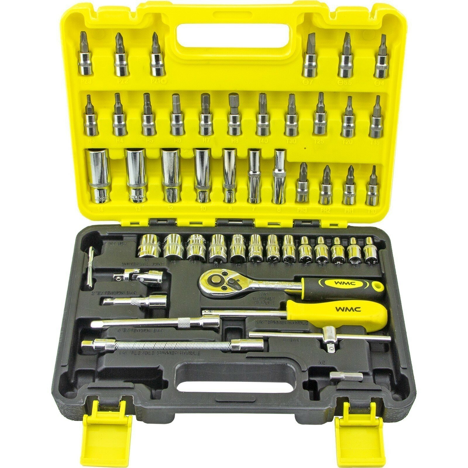 Набор инструмента 53 предмета WMC TOOLS WMC-2531-5 EURO 6гран. 1/4"DR