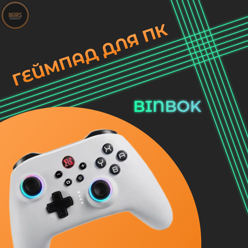 Геймпад для ПК беспроводной белый Binbok X02 250000₽