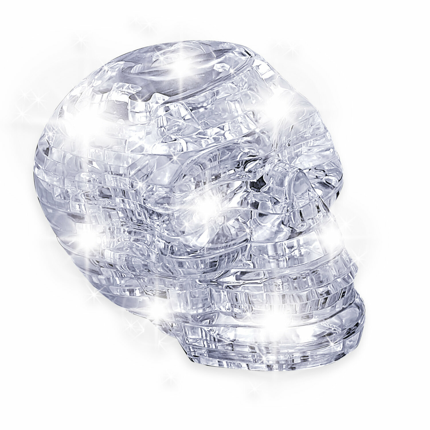 Пазл 3D. Магия кристаллов Череп, с подсветкой, 50 деталей Bondibon - фото №2