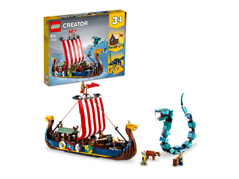 Конструктор Lego ® Creator 31132 Корабль викингов и Мидгардский змей