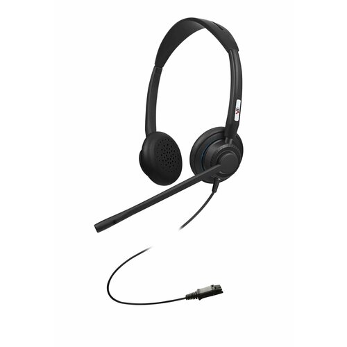 VoiceXpert VXH-700DQ - проводная гарнитура с разъемом QD (QD-Plantronics), 2 динамика, шумоподавление