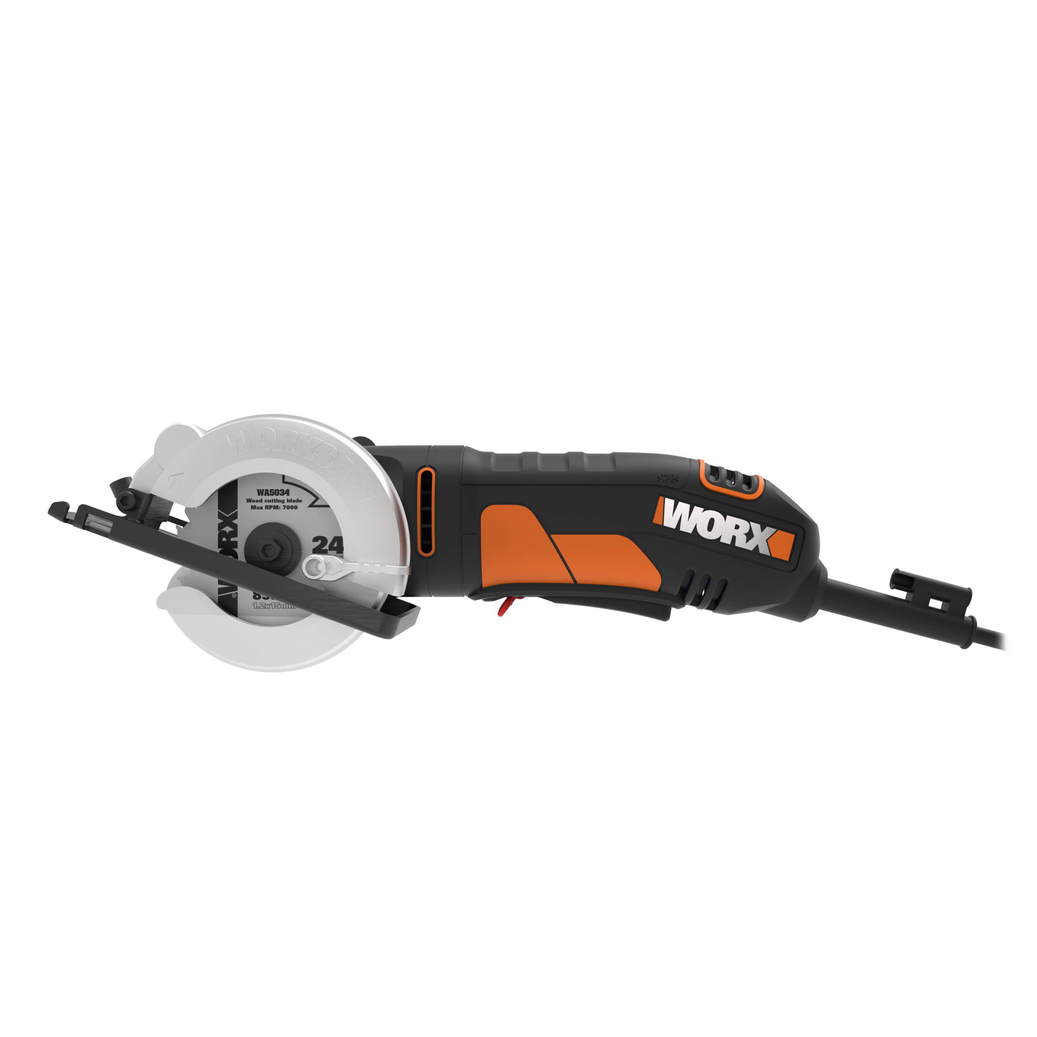 Мини-пила циркулярная сетевая Worx WX423.1, 400 Вт, 85 мм - фото №9