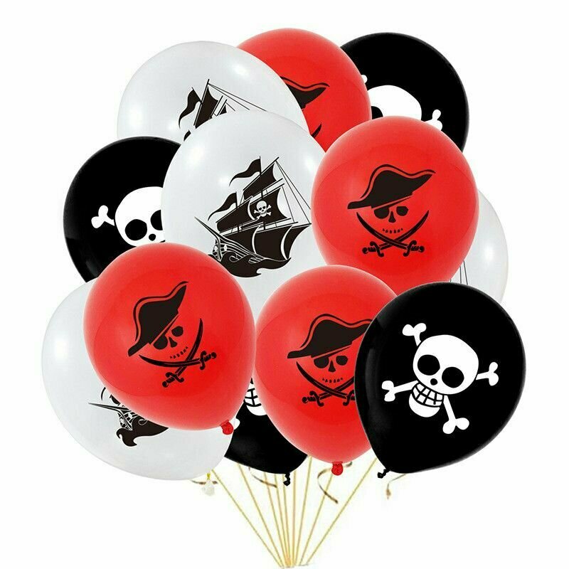 Набор воздушных шаров Пиратская вечеринка 10шт