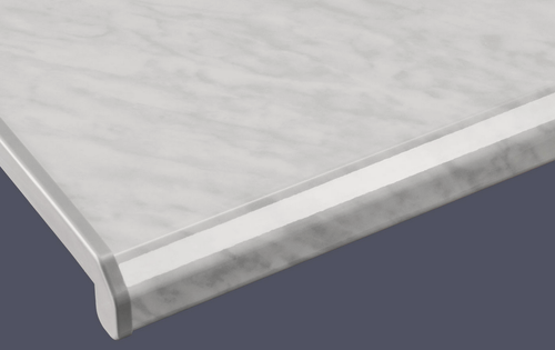 Изображение товара Подоконник Данке Мрамор Классик глянец размер300*1800 мм с заглушками