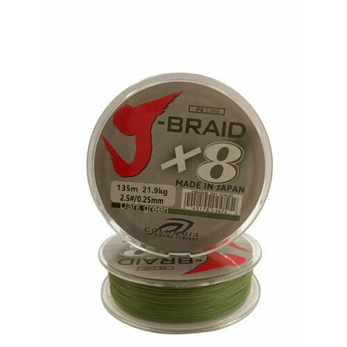 фото Леска плетеная daiwa "j-braid x 8" 0.25 мм