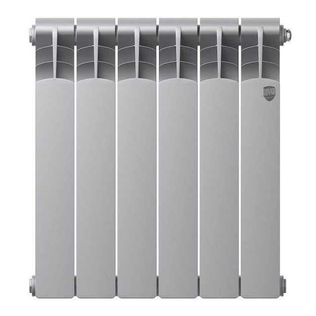 фото Радиатор биметаллический ROYAL THERMO Revolution Bimetall 500 2.0 серый 6 сек
