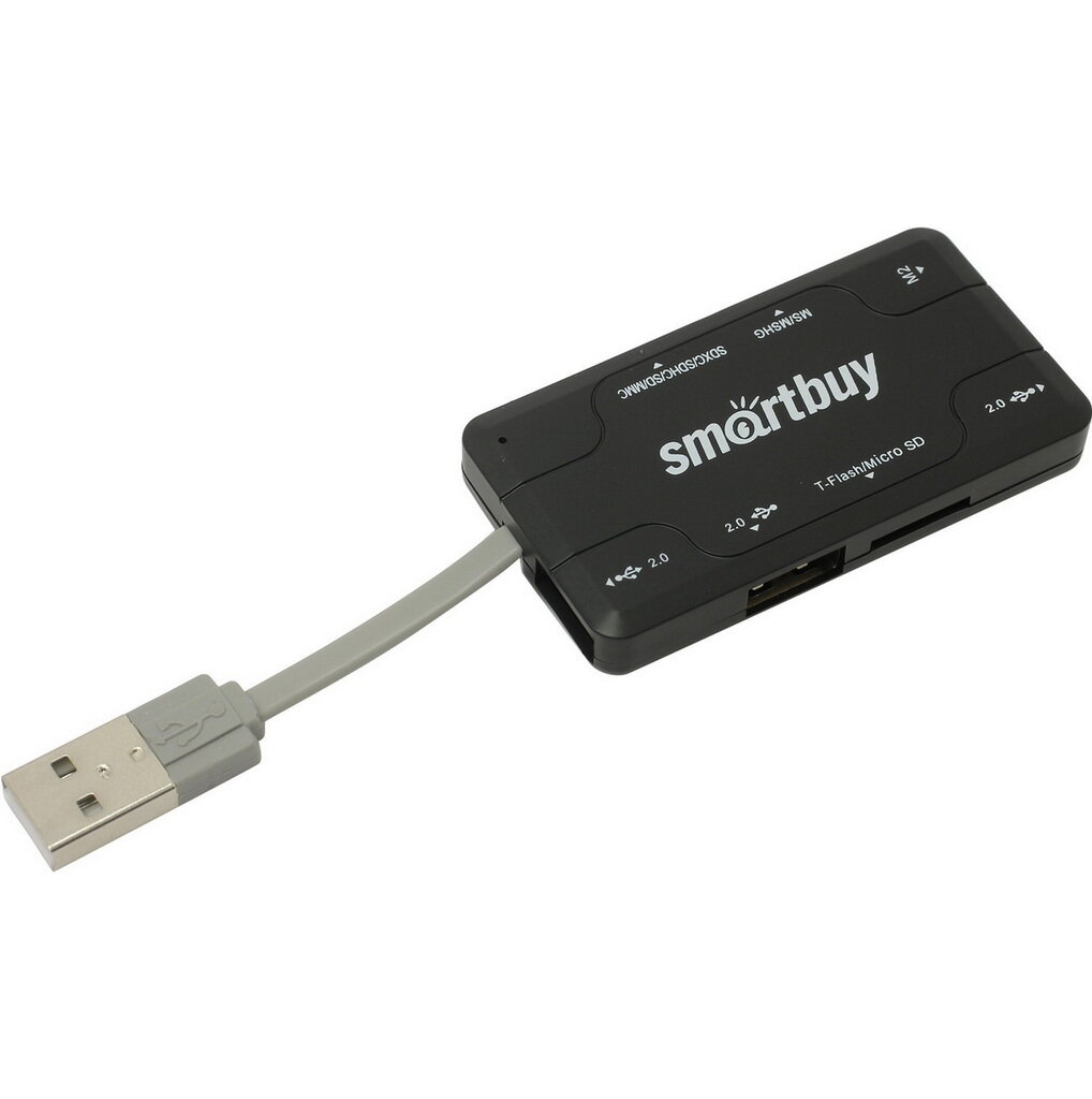 USB-концентратор SmartBuy Combo SBRH-750 разъемов: 3