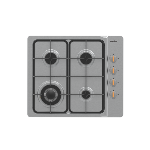 Встраиваемая газовая варочная панель Comfee CGH603X 4 конфорки WOK газ-контроль электроподжиг 899000₽