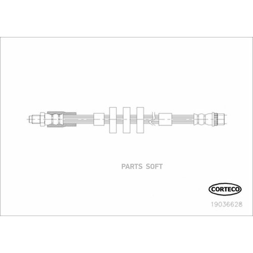 Трубка Магистрали Высокого Давления Тормозной Системы Corteco арт. 19036628
