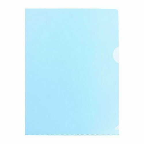 Папка-уголок, А5, 180 мкм, прозрачная, синяя, 20 шт. феникс папка для документов город а5 46697 синий