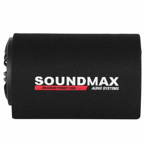 Автомобильный сабвуфер Soundmax SM-SW0801A черный 808800₽