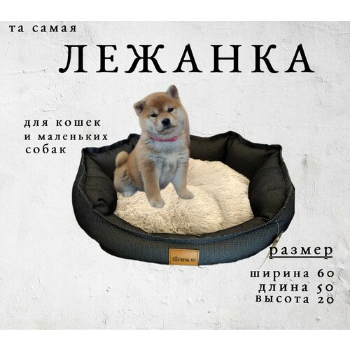 Лежанка для маленьких собак и кошек Лофт 60х50х20