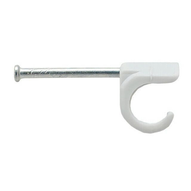 SC скоба крепежная белая 14-20 мм, упаковка 20 шт, элемент крепежа для монтажа